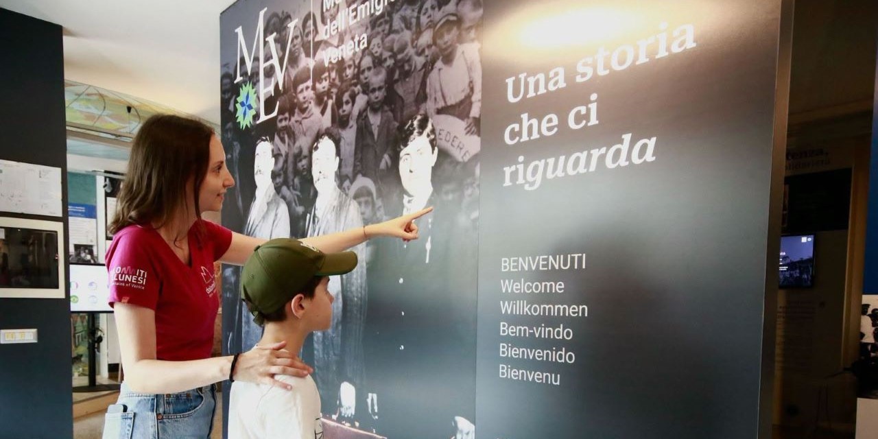 L'ingresso del MEV - Museo dell'Emigrazione Veneta